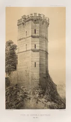 Architettura pittoresca o monumenti dei secoli XV e XVI: Castelli di Francia dei secoli XV e XVI: Tav. 90, Torre di Buffon a Montbard (Côte d