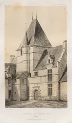 Architettura pittoresca o monumenti dei secoli XV e XVI: Castelli di Francia dei secoli XV e XVI: Tav. 93, Castello di Cramesnil (Calvados)