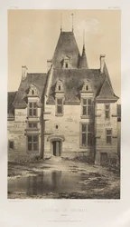 Architettura pittoresca o monumenti dei secoli XV e XVI: Castelli di Francia dei secoli XV e XVI: Tav. 97, Castello di Baumais (Calvados)