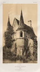 Architettura pittoresca o monumenti dei secoli XV e XVI: Castelli di Francia dei secoli XV e XVI: Tav. 98, Manoir d