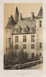 Architettura pittoresca o monumenti dei secoli XV e XVI: Castelli di Francia dei secoli XV e XVI: Tav. 100, Castello di Saligny (Alliers)