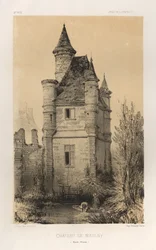 Architettura Pittoresca o Monumenti del XV e XVI Secolo: Castelli di Francia del XV e XVI Secolo: Pl.11, Castello di Maulny (Haute-Marne)