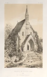 Architettura Pittoresca o Monumenti del XV e XVI Secolo: Castelli di Francia del XV e XVI Secolo: Pl.22, Cappella di Fontaine-Jean (Loiret)