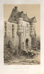 Architettura Pittoresca o Monumenti del XV e XVI Secolo: Castelli di Francia del XV e XVI Secolo: Pl. 23, Commenda di Launay (Yonne)