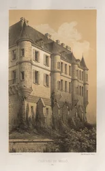 Architettura Pittoresca o Monumenti del XV e XVI Secolo: Castelli di Francia del XV e XVI Secolo: Tav. 35, Castello di Mello (Oise)