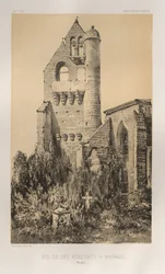 Architettura Pittoresca o Monumenti del XV e XVI Secolo: Castelli di Francia del XV e XVI Secolo: Tav. 40, Chiesa dei Penitenti ad Avignone (Vaucluse)