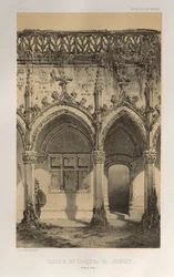 Architettura Pittoresca o Monumenti del XV e XVI Secolo: Castelli di Francia del XV e XVI Secolo: Tav. 41, Galleria del Castello di Jouancy (Saone et Loire)