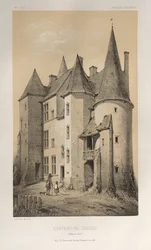 Architettura Pittoresca o Monumenti del XV e XVI Secolo: Castelli di Francia del XV e XVI Secolo: Tav. 45, Castello di Chassy (Saône et Loire)