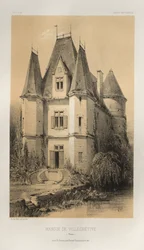 Maniero di Villechétive Nièvre, 1860
