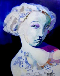 Ritratto astratto di una donna