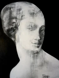 Elegante donna astratta