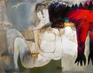 La donna e il demone rosso