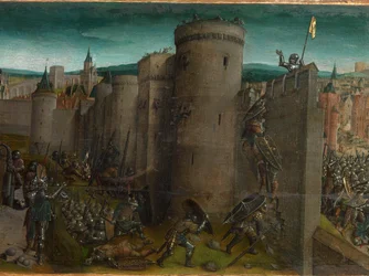 Conquista di Gerusalemme da parte di Tito (predella)