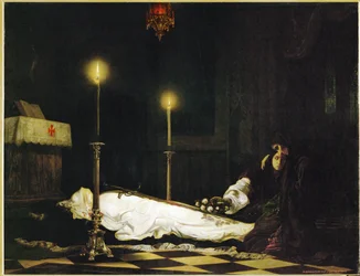 Il lamento di Laszlo Hunyadi (olio su tela)