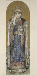 Santa Olga, Principessa di Kiev Studio per affreschi nella Cattedrale di San Vladimiro di Kiev, 1884-1889