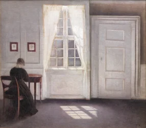Interno in Strandgade, luce solare sul pavimento