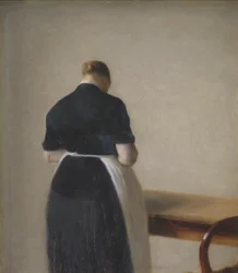 Donna vista di spalle