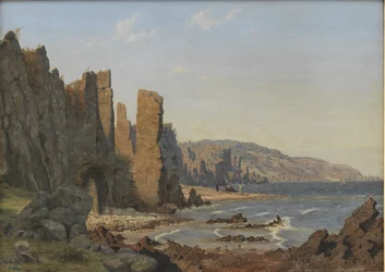 Una costa rocciosa. Rø, Bornholm