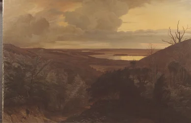 Tarda sera vicino a Himmelbjerget, Jutland