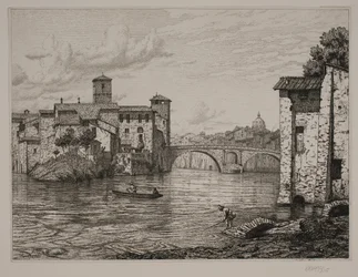 Veduta presso Ponte Rotto a Roma