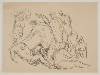 Composizione con sette donne nude