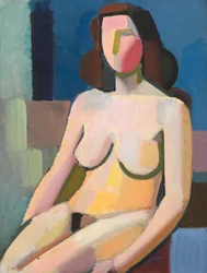 Nudo femminile seduto