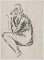 Modella femminile seduta