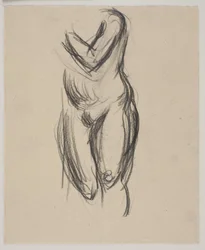 Modella femminile in piedi