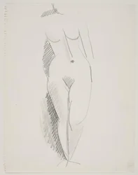 Modello femminile in piedi