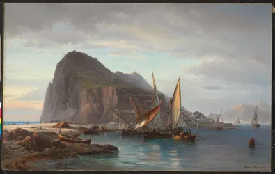 Navigazione al largo di Gibilterra, 1880