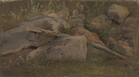 Studio di un mucchio di pietre