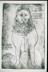 Leone e porcospino (facsimile)