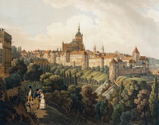 Veduta di Praga dal Belvedere