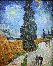 Strada di campagna in Provenza di notte, 1890