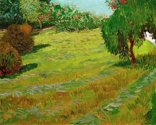 Giardino con salice piangente, 1888