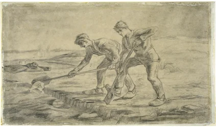 Les bêcheurs dopo Millet, 1880
