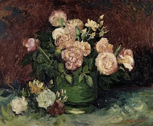 Rose e peonie, 1886