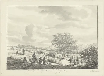 Campo militare nelle dune vicino a Overveen nel luglio 1803