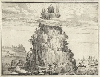 Tempio della saggezza su una roccia