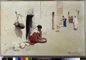 Scena di strada in Algeria