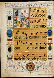 Antifonario e graduale di Carlo V, Melchisedec