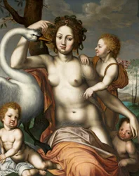 Leda con cigno e bambini.