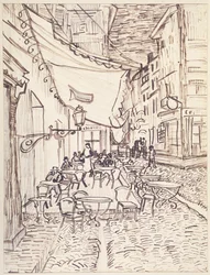 Terrazza del caffè di notte, settembre 1888