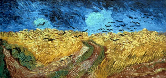 Corvi sul campo di grano, 1890