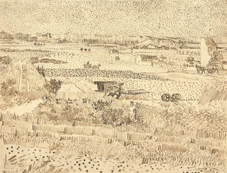 Raccolto - La pianura della Crau, 1888