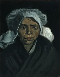 Testa di contadina, dicembre 1884 (olio su tela)