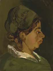 Testa di contadina: profilo destro (1884)