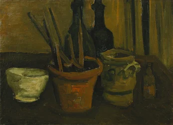 Natura morta con pennelli in un vaso di fiori; Nature Morte aux Pinceaux dans un Pot a Fleurs, 1884