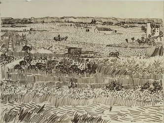 Il raccolto in Provenza per Émile Bernard, 1888