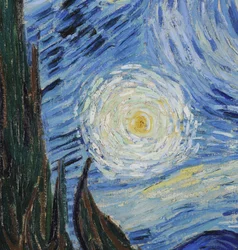 Notte stellata, giugno 1889 (dettaglio)